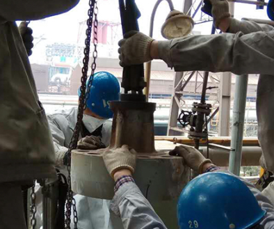 燃机电厂阀门更换冠航手拉葫芦精准定位安装
